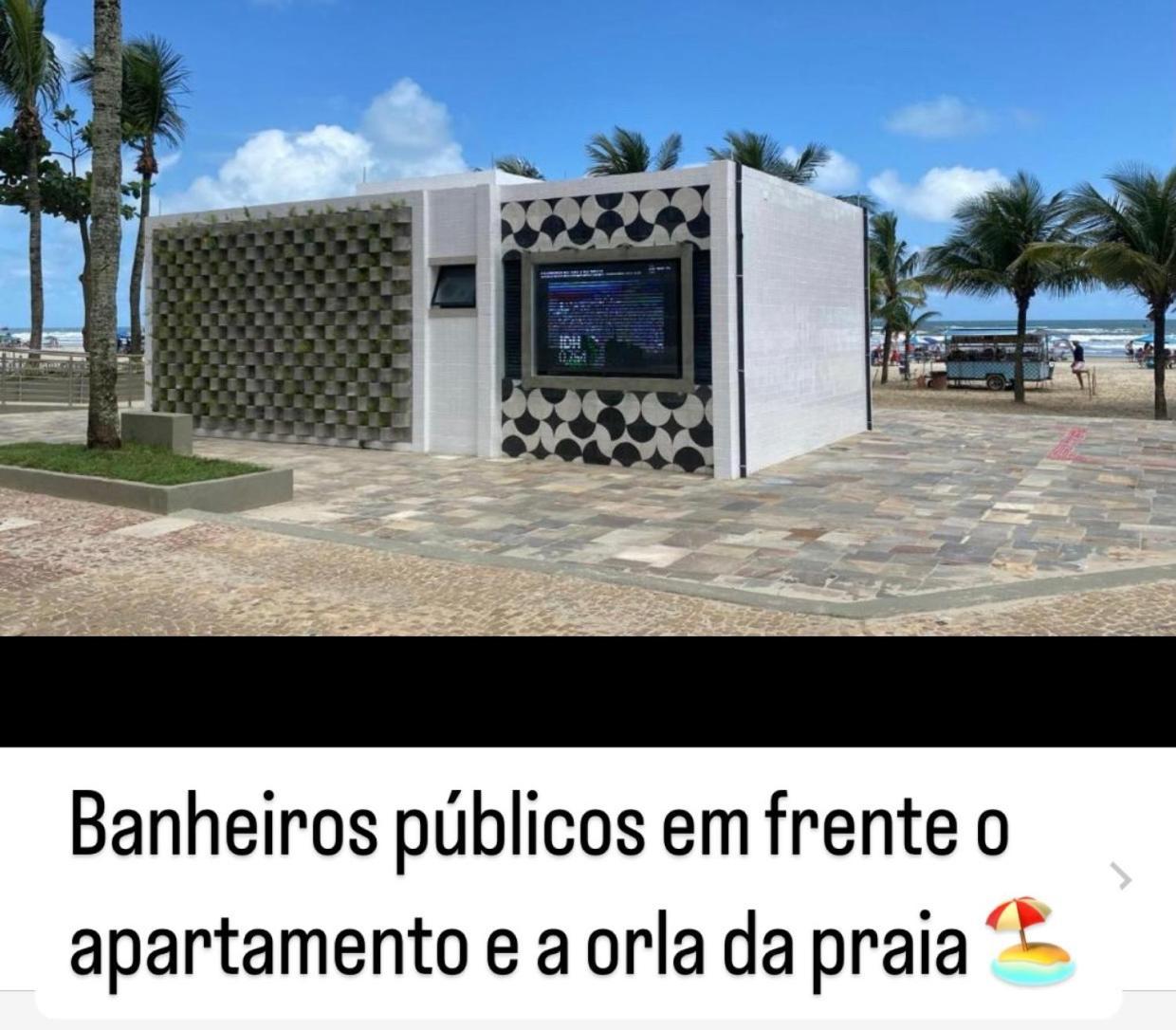 Apto A 50M Da Praia, Com Ar Condicionado, Wifi , Portaria 24H Прая-Гранди Экстерьер фото